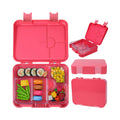 BPA Free Microwave Safe Tritan Plastic Lunch Box Set 4 to 6 Compartment Reusable Sealed Kids Bento Toddler Lunch Box