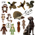 AFP Hot Sale Classic Soft Fluffy Plush Dog Chew Toy Realistic Wildlife Sound Squeaker Pet Plush Chew Toy Dog Squeaky Chase Toy
