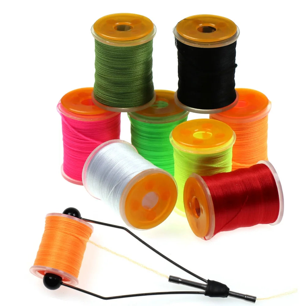 100Yard 200D UV Big Fly Thread Premium Strong Durable Fly Tying Thread Spool Salmon Bass Flies Tying Thread Material