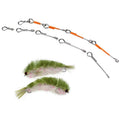 Stainless Steel Articulated Fish-Spine Tail Shank Saltwater Streamers Finesse Changer Fly Tying Material