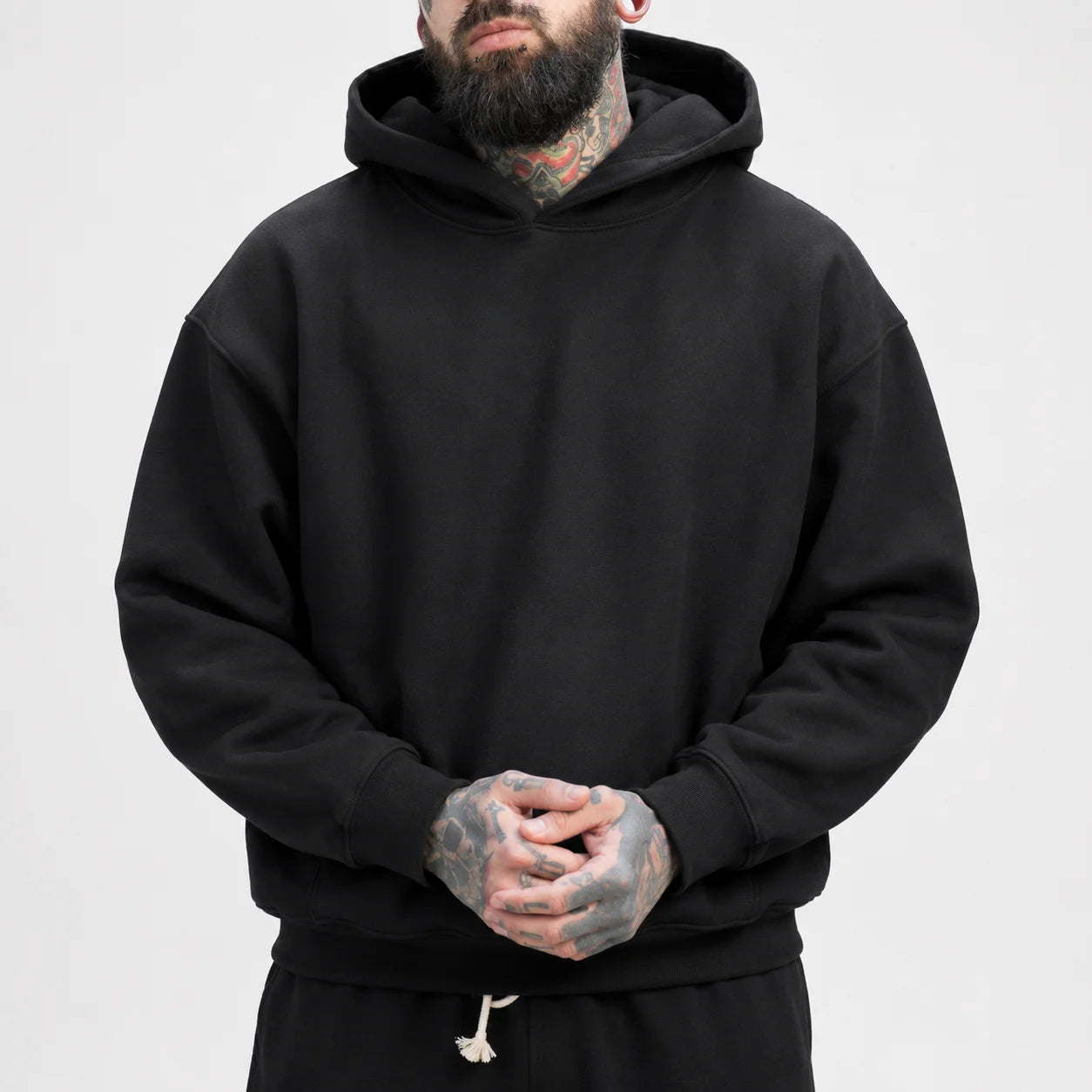 Wholesale Men Hoodie 360gsm 400gsm 480gsm 500 Gsm Unisex Heavy Weight Double Layered Hoodie