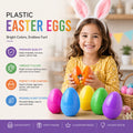 Wholesale Jumbo Fillable Bright Plastic Easter Eggs for Easter Decoration and Fishing Available in Various Sizes