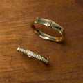 Ruyi  18K Gold Wedding Ring 18K Diamonds Jewelry for Couples for Engagement Gift Party
