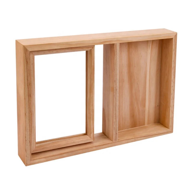 Nordic Style Home Decoration Table Top Display Photo Frame   Rotating Wooden Photo   Frame