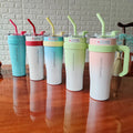 Cups 40oz Travel Mug Vacuum Sport Custom Logo Stainless Steel Tumbler With Handle and Straw Coffee Termos Outdoor Cup Diy Bottle