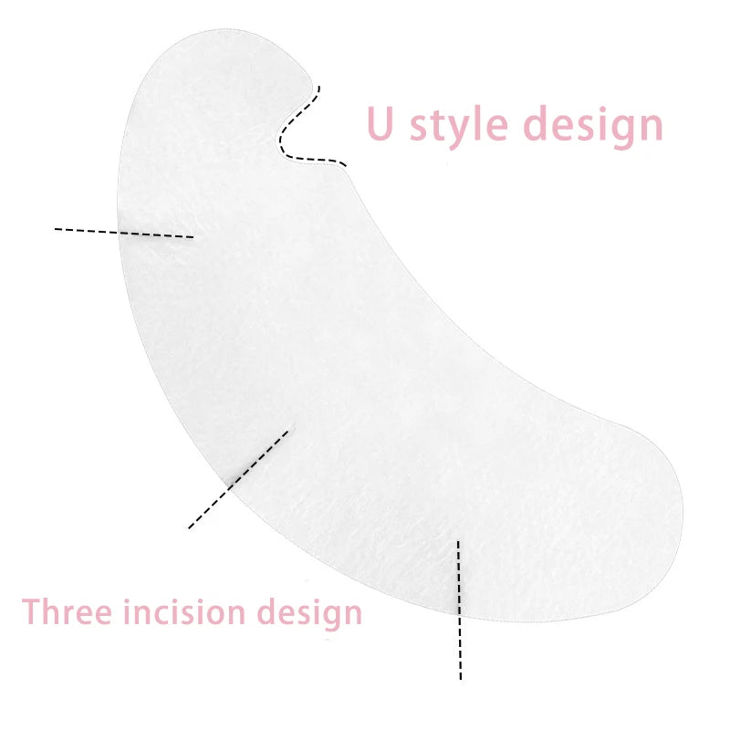 Anrolash OEM Wholesale Cotton Non-Woven Eye Pads & Gel Pads Lash Extension Patches Custom Logo Label for Eyelash Extension Tools