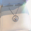 Elegant Fashion Pure 925 Sterling Silver Clavicle Chain Round Pearl Pendant Necklace for Women Jewelry
