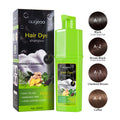 Stock Plant Extract Bubble 200ml Herbal Ginseng Hair Color Shampoo Permanent Dye Hair Color Shampoo