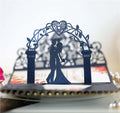 Pearl Paper 3D Pop up Holiday Greeting Card Custom Groom Bride Wedding Engagement Invitation Card