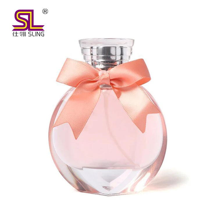 Factory Wholesale Sling Luxury Polyester Satin Ribbon Pre-Cast Perfume Bottleneck Decorative Bow From Xiamen China