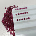 Wholesale Price Round Shape Cabochon Cut Small Size Natural Red Ruby Loose Gemstone Ruby Stone