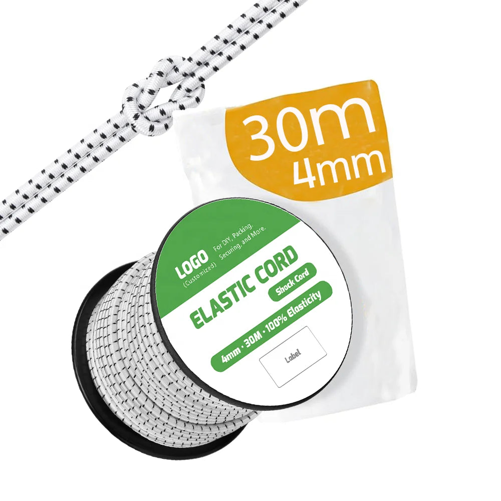 Factory Custom Bungee Cord 1mm 2mm 3mm 4mm 5mm 6mm 8mm 10mm Elastic Shock Cord Bungee Rope Manufacturer