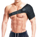 Neoprene Fabric Adjustable Compression Sports Wrap Guard Single Shoulder Support Belt for Pain Relief