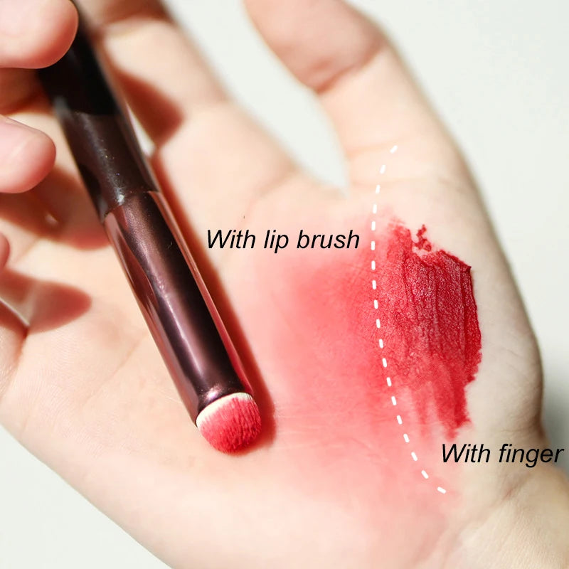 Set of 2 Single Makeup Silicone Lip Brushes for Concealer Lip Gloss Lip Balm Including Smudge Scrub and Blending Brush