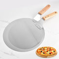 10 / 12 Inch Round Pizza Peel With Wooden Handle Stainless Steel Pizza Turner Shovel Accessories Cake Transfer