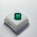 8x8MM 2carats Lab Created Columbian Emerald GRC Certificate Stone Asscher Cut Emerald Loose Gemstone