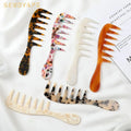 Fashion Acetic Acid Women Comb Exquisite Electrostatic Prevention Lady Hair Comb Marbling Comb Girl