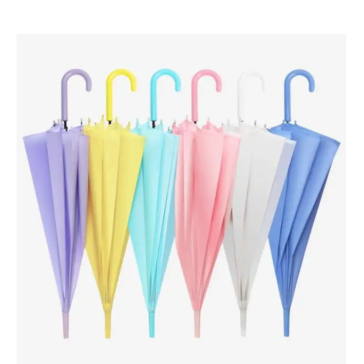 Wholesale Custom Logo Color Kids and Adult Umbrella Transparent with Printing Outdoor Clear Umbrellas for Promotion