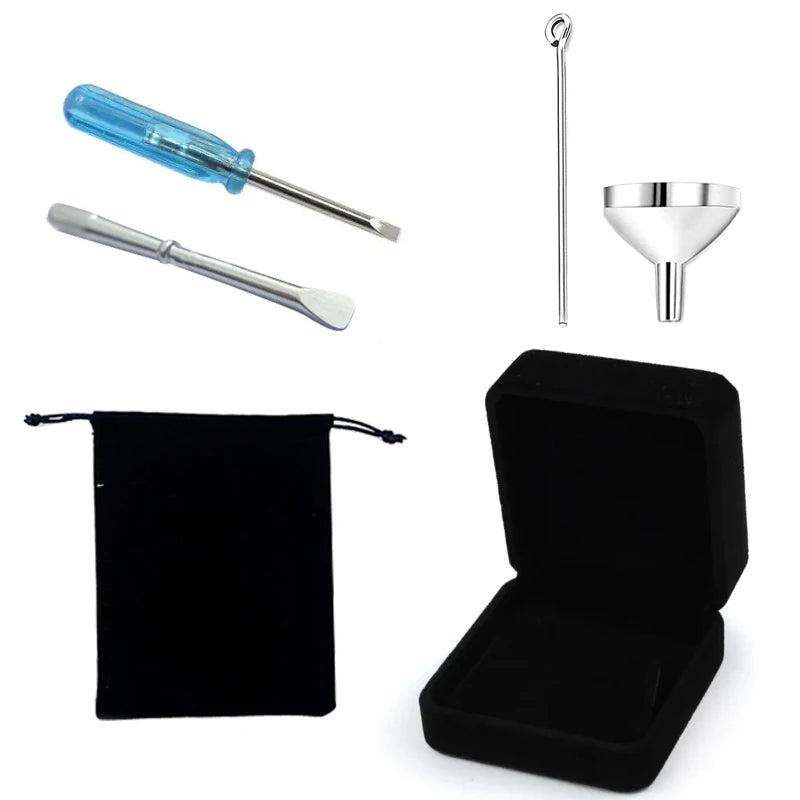 Small Portable Velvet Necklace Ring Suitcase Storage Jewel Box Velvet Bag Packaging Slot Screwdriver and Other Storage Tools