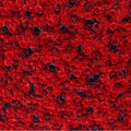 ISEVIAN 3d 8x8 Fabric Red Rose Flower Wall Hanging Backdrop Wedding Decorations