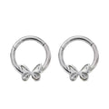 New F136 Titanium Butterfly Earrings Nose Ring Creative Fashion Seamless G23 Titanium Alloy Body Piercing