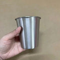12oz Wholesale Custom Logo Stackable Single Wall 304 Stainless Steel Pint Cup to Stack Bar Tumbler Beer Cup