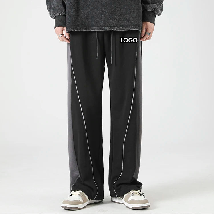 Striped Casual Sweatpants Summer American Style Loose Men's Pants Trousers