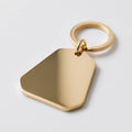 Custom Personalized Brass Keychain Vintage Fashion Cartoon Metal Keyring Cute Laser Designed Iron Holder