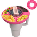 Silicone Snack Bowl for Stanley 40 oz Tumbler Reusable Snack Storage Ring Candy Tray Nuts Platter Containers Box