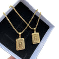 QIUHAN Personalized Hip Hop Stainless Stainless Jewelry for Gift Custom Initial Letter Necklace A-Z Pendant