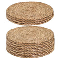 Modern Household Bamboo Placemats Hand-Woven Japanese Pastoral Tea Cup Insulation Mats Dining Table Coffee Table Kitchen Straw