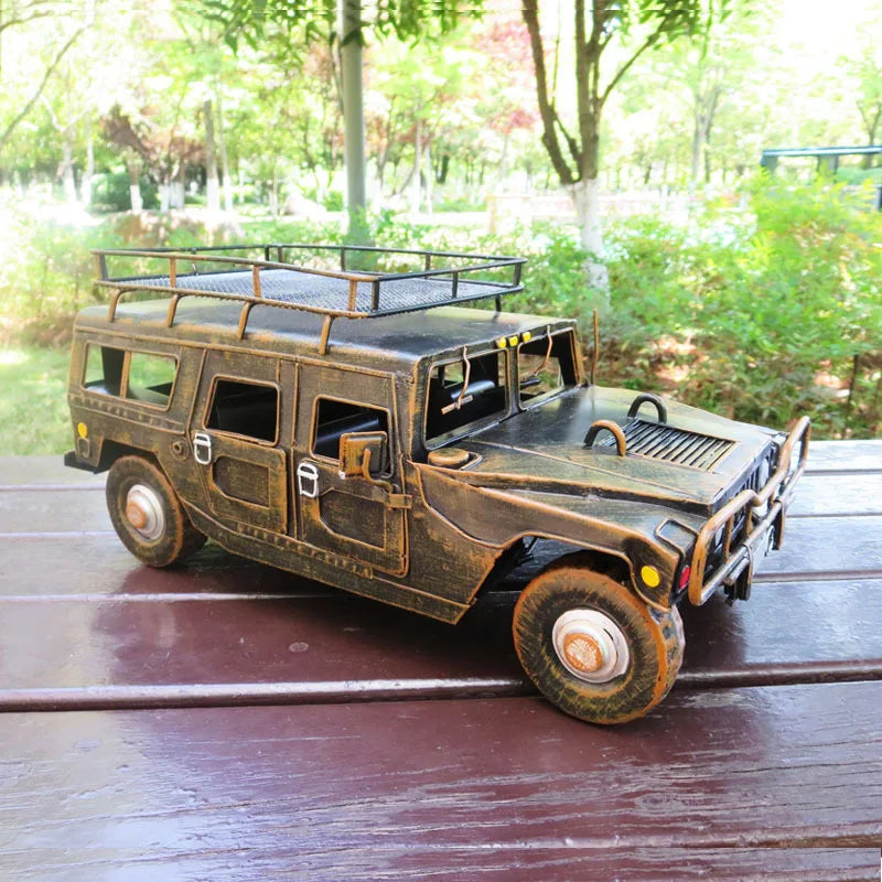 Model of Large Simulated Hummer High Grade Metal Crafts Home Furnishings American Style Hot Sale Home Decoration