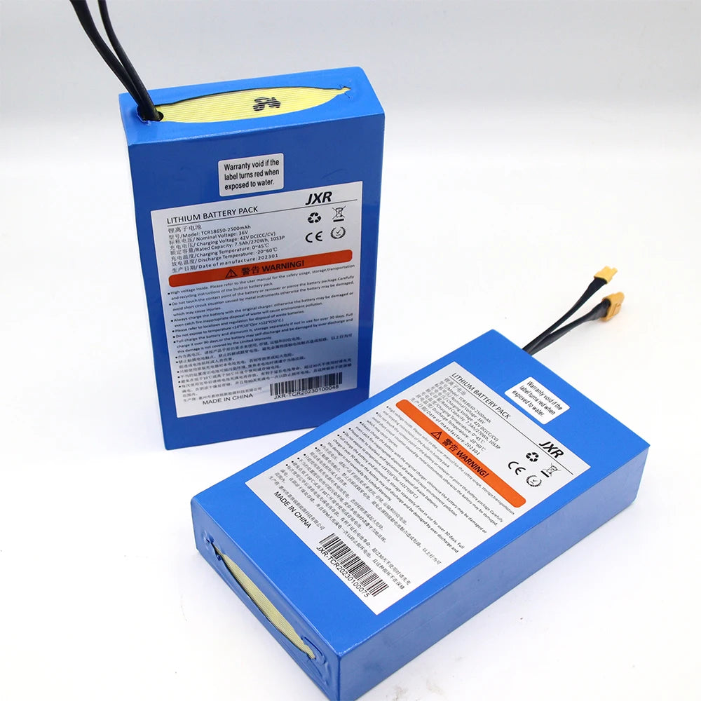 18650 10S3P 36V 7.5Ah Deep Cycle Lithium Ion Battery Cylindrical 1000 Cycles High Rate for Skateboard  Electric Scooter Ebike