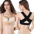 Women's Breathable Spandex/Nylon Medium Control Breast Bust Push Body Shaper Bra Sleeping Bra Back Support Posture Corrector