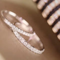 RUYI Customizable Women 14K Gold Rings Featuring 0.1/0.15/0.2/0.25/0.3/0.4/0.5cts Round Lab Grown Diamonds Ring Band