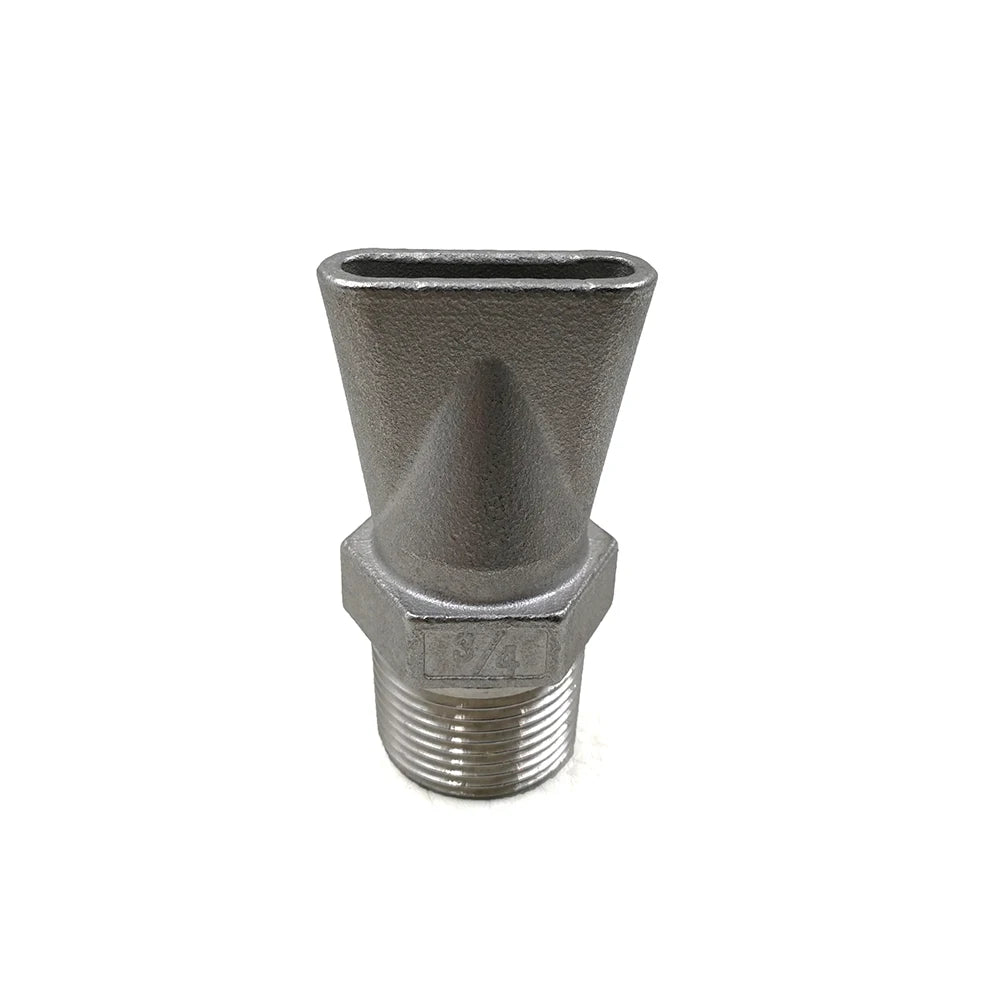 1/4 to 3/4 Inch Stainless Steel High Pressure Industrial Sandblasted Duck Spray Duckbill Nozzle
