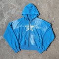 YSJY Wholesale Custom Sweatshirt Screen Printed Embroidery Acid Wash Hoodie for Men