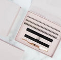 Superfine Band Eyelash Diy Pre Cut Segment Eye Lashes C D Curl 3d Cluster Eyelash Diy Lash Extension Kit