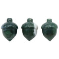 HZ natural gemstone Stone Hazelnut Ornaments Moss Agate Pine Nuts Carved Home Decoration Crystal Crafts for Christmas