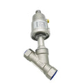 SSBV5020-50 RUICHEN Pneumatic Stainless Steel Regulating Angle Seat Valve Industrial Use Compressed Air Gas High DN20 3/4" 50mm