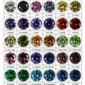 Manufacturer Price Good Quality Gemstone Machine Cut Round Zirconia Color Synthetic Gems for Silver Jewelry