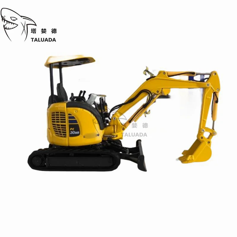 TALUADA Komatsu PC30MR-5 Alloy 1:32 Scale Mini Excavator Model