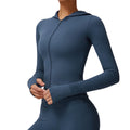 Fitness Clothing Workout Top Long Sleeve Zipper Sports Women Coats Custom Logo Outdoor Gym Thumb Holes Yoga Jackets