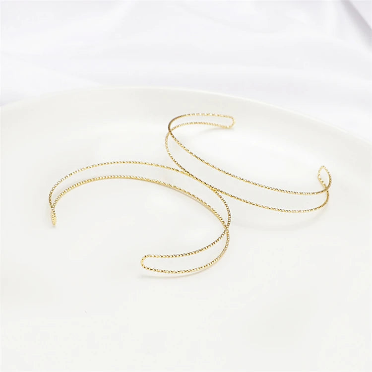 Double Layer Bracelet European Style Brass 18K Gold Plated Jewelry Supply Wholesale Simple Style Women Bracelet