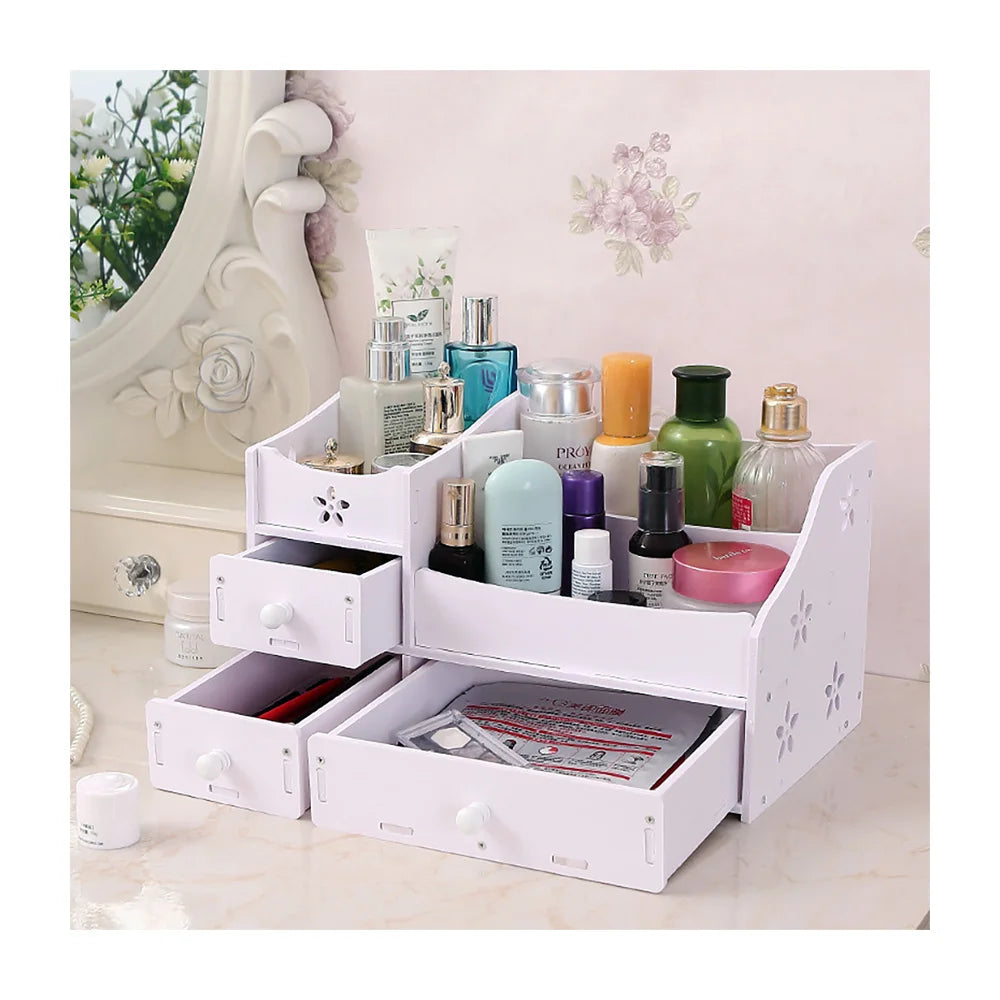 Wholesale Punch-free Creative Contemporary Design Decorative Bathroom Multifunctional Storage Shelf Organizer Drawer Box