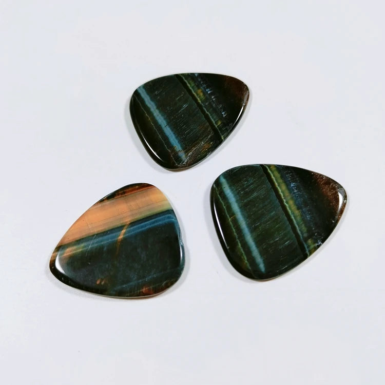 Huiying Stone Blue Tiger Eye Guitar Accessories Picks Parts And Accessories