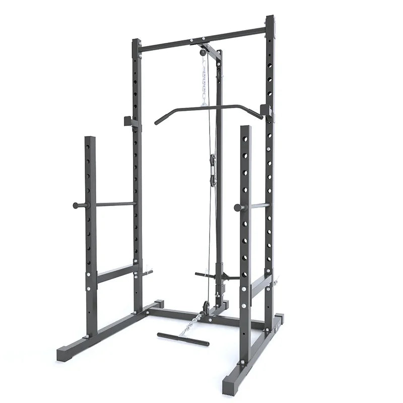 Multi-Function Station High-Low Pull Half Frame Squat Gantry Bench Press Horizontal Bar Integrated Trainer