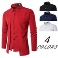 2024 Summer New Men's Casual Full Sleeve Shirt Plaid Multi-color Shirt
