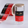 Custom Waterproof Vinyl Adhesive Die Cut Stickers Embossed Sticker Metal Foil Hot Stamping Packaging Labels