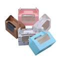 Factory Price Cheap White Art Paper Food Grade Cookie Packaging Box with Clear Window and Embossing for Chewing Gum